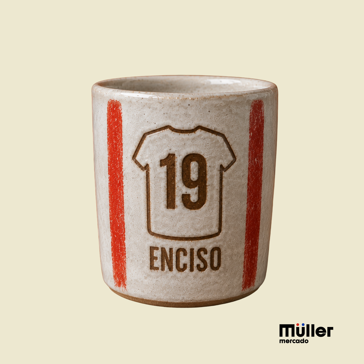 Vaso Cerámico Albirroja – Edición Mundial 2026